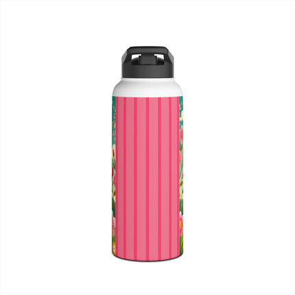 Geisha Fairy and the Hummingbird Blossom Stainless Steel Water Bottle, Standard Lid