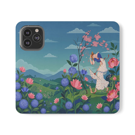 🌸🌿 The Garden Hide-And-Seek Flip Case – Art Deco Floral Whimsy