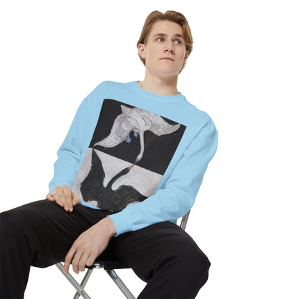 The Swan by Hilma af Klint Garment-Dyed Sweatshirt