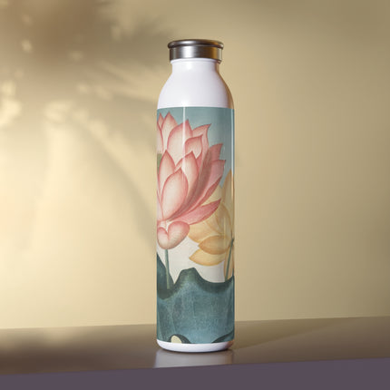 The Sacred Egyptian Lotus by Robert John Thornton Slim Water Bottle