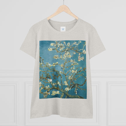 Almond Blossom by Vincent van Gogh Women's Midweight Cotton Tee