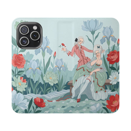 🌹💌 The Secret Rose Garden Courtship Flip Case – Art Deco Floral Romance