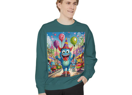 Monster Parade Madness Unisex Garment-Dyed Sweatshirt
