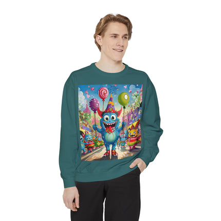 Monster Parade Madness Unisex Garment-Dyed Sweatshirt