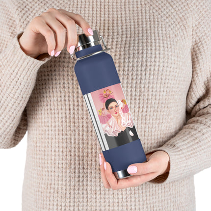 Pierrot & Fairies Dressed in Pink by Sofia Chiostri Copper Vacuum Insulated Bottle, 22oz