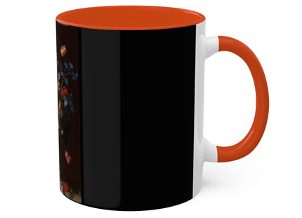 A Bouquet of Flowers by Clara Peeters Colorful Mugs, 11oz