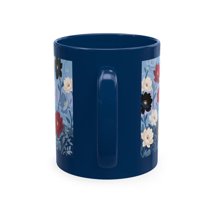 💌🌺 The Lady Of The Scattered Love Letters Ceramic Mug – Art Deco Romantic Elegance