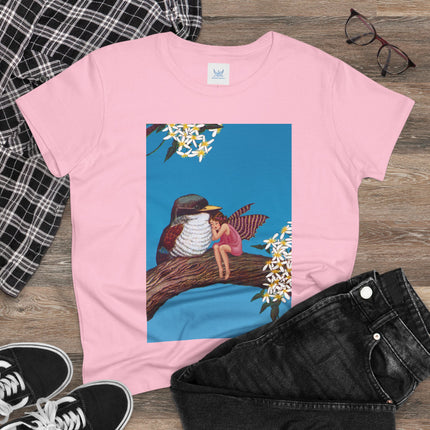Magnolia Fairy and the Woodland Bird Cotton Tee