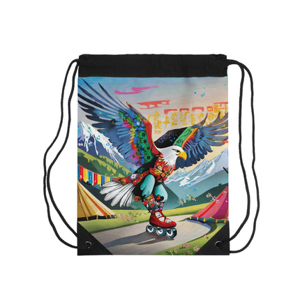 Eagle Skater Drawstring Bag