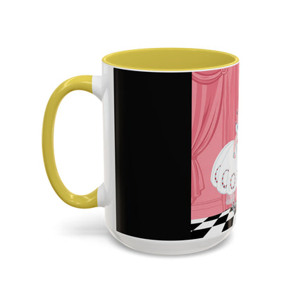 The Ladies Behind The Velvet Curtain Colorful Mugs – Art Deco Theatrical Elegance