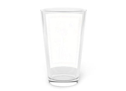 Elegant Holiday Woman with Gifts Glass, 16oz