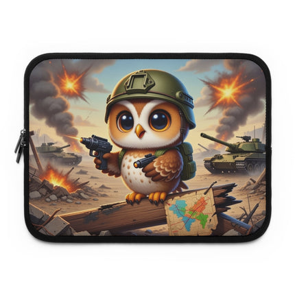 The Owl on the Front Lines Laptop Sleeve – Courage, Wisdom & Quiet Strength