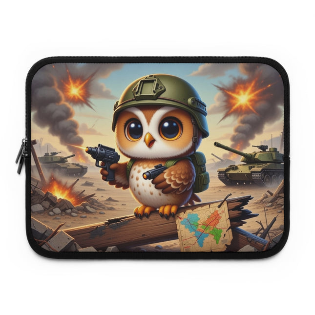 The Owl on the Front Lines Laptop Sleeve – Courage, Wisdom & Quiet Strength