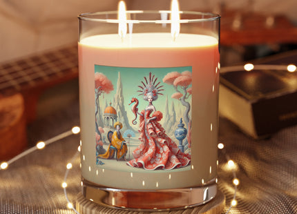 The Seahorse Court Scented Candle - Full Glass, 11oz