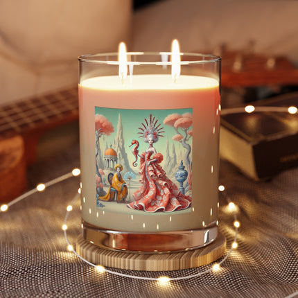 The Seahorse Court Scented Candle - Full Glass, 11oz