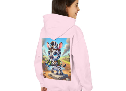 Zebra Lookout Youth Heavy Blend Hooded Sweatshirt