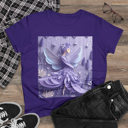 Lavender Fairy Women's Midweight Cotton Tee