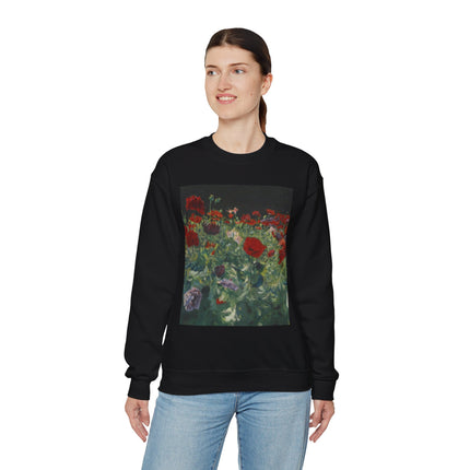 Poppies (A Study of Poppies for Carnation, Lily, Lily, Rose) by John Singer Sargent Heavy Blend™ Crewneck Sweatshirt