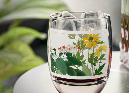 Clerodendrum & Rudbeckia by Tanigami Kônan Whiskey Glass