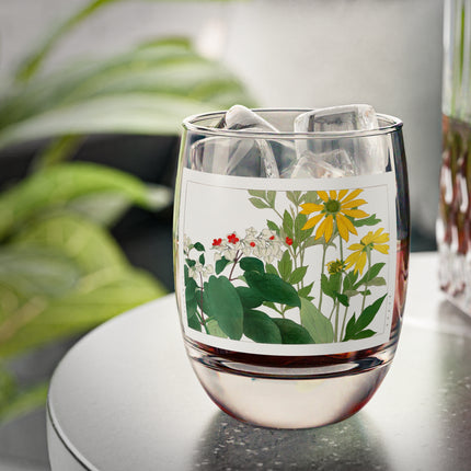 Clerodendrum & Rudbeckia by Tanigami Kônan Whiskey Glass