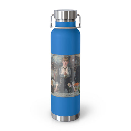 A Bar at the Folies-Bergère by Edouard Manet Copper Vacuum Insulated Bottle, 22oz