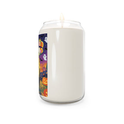 🎃🐈‍⬛ The Pumpkin Moon Embrace Scented Soy Candle – Whimsical Halloween Charm