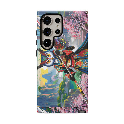 Cyberpunk Samurai Owl Phone Cases