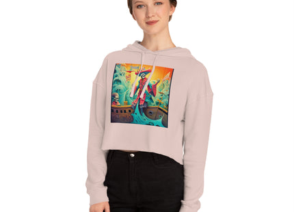 Skeleton Crew of the Misty Seas Women’s Cropped Hooded Sweatshirt