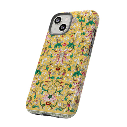 Yellow Botanical Pattern by Owen Jones Phone Cases