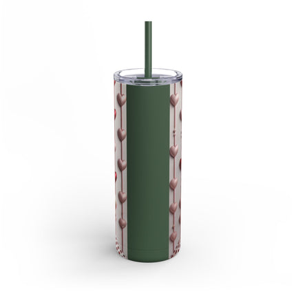 Fashionably Yours, XOXO Skinny Matte Tumbler, 20oz