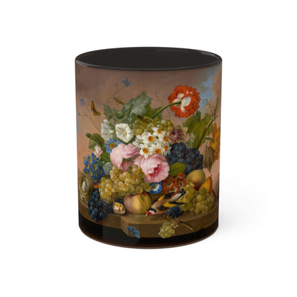 Floral Still Life by Franz Xaver Petter Colorful Mugs, 11oz