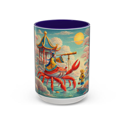The Celestial Crab Navigator Colorful Mugs (11oz, 15oz)
