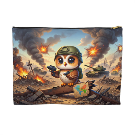 Owl on the Front Lines Accessory Pouch – Vigilant Guardian & Storybook Courage