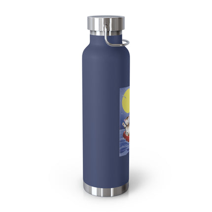 Embarking on a Moonlit Journey Copper Vacuum Insulated Bottle, 22oz