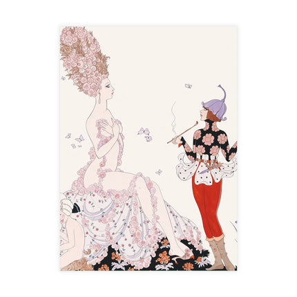 🌸🦋 Mother Nature Postcards With Envelopes – George Barbier Art Deco Floral Fantasy