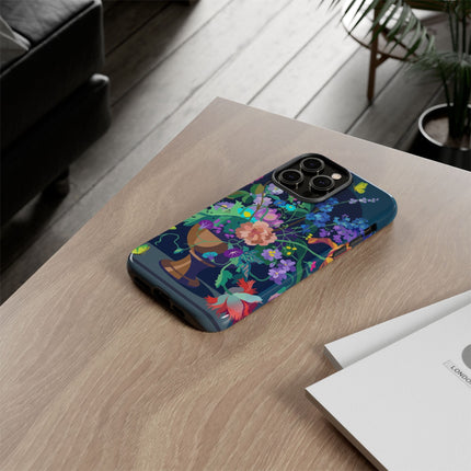 Midnight Floral Reverie Phone Case – Vibrant Bloom & Enchanted Beauty