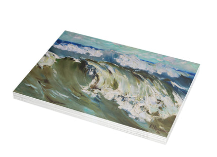 The Wave by Karl Hagemeister Postcards (envelopes included) - Bundles of 10, 30, 50 Pieces