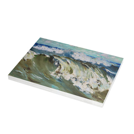 The Wave by Karl Hagemeister Postcards (envelopes included) - Bundles of 10, 30, 50 Pieces