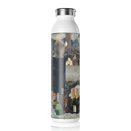 A Bar at the Folies-Bergère by Edouard Manet Slim Water Bottle