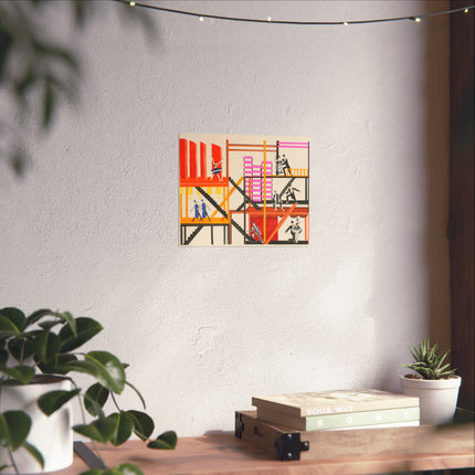 Maquettes de Théatre 4 by Alexandra Exter Premium Matte Horizontal Posters