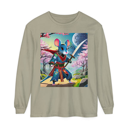 Cyber Samurai Rat Long Sleeve T-Shirt
