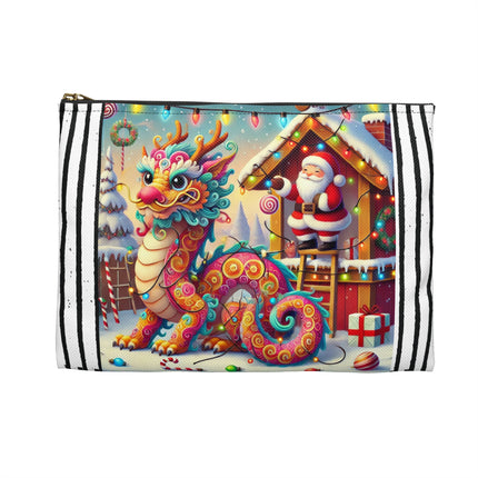 Playful Dragon's Christmas Accessory Pouch