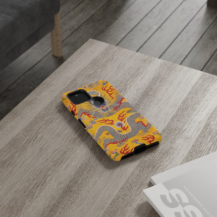 Majestic Dragon Regalia – Imperial 12-Symbol Robe Phone Cases