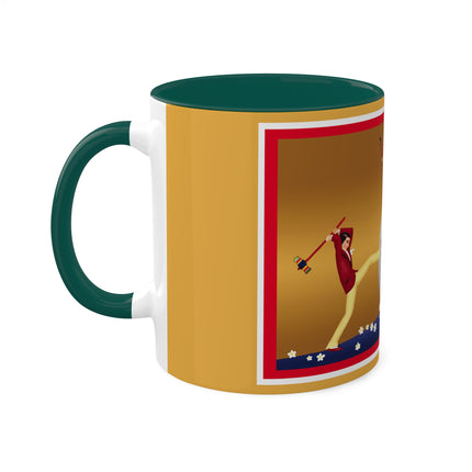 Crack-Up Comedy: The Great Egg Duel Colorful Mugs, 11oz