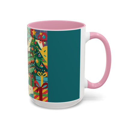 🎄✨ The Lady Of The Christmas Ornament Colorful Mug – Art Deco Holiday Fantasy