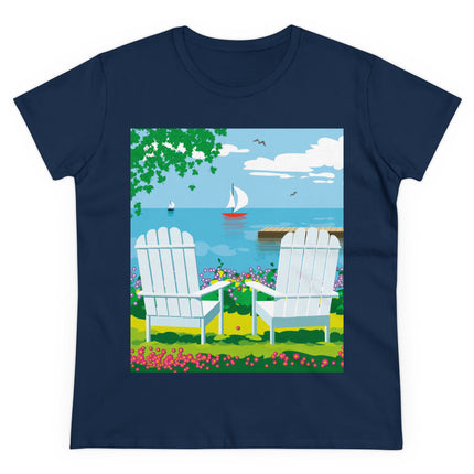 Tranquil Retreat Women's Midweight Cotton Tee