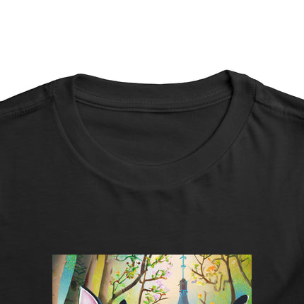 Fairy Animals Writing Wishes Toddler Short Sleeve Tee