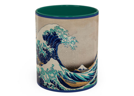 The Great Wave off Kanagawa by Katsushika Hokusai Colorful Mugs (11oz, 15oz)