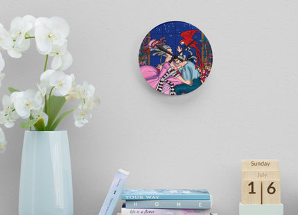 The Jealous Parrot by George Barbier Acrylic Wall Clock