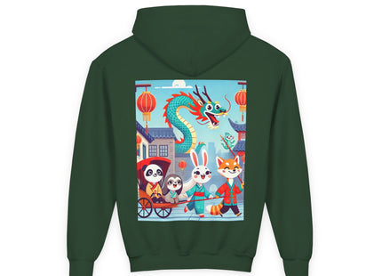 The Little Dragon and Friends Youth Heavy Blend Hooded Sweatshirt
